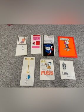 Vintage Greeting Card Lot of 7- Mid-Century Modern Humorous & Retro